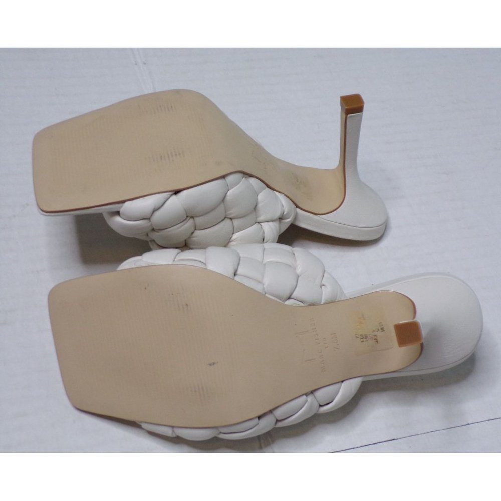 🆕 MARC FISHER Dakina Woven Slides Sandals Shoes Ivory 7 - Picture 14 of 14